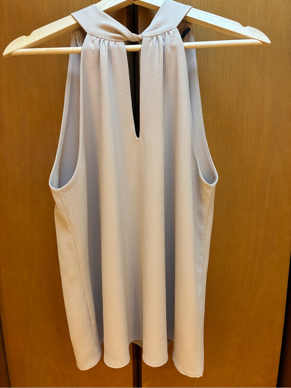 Taupe Tie Neck Halter Top